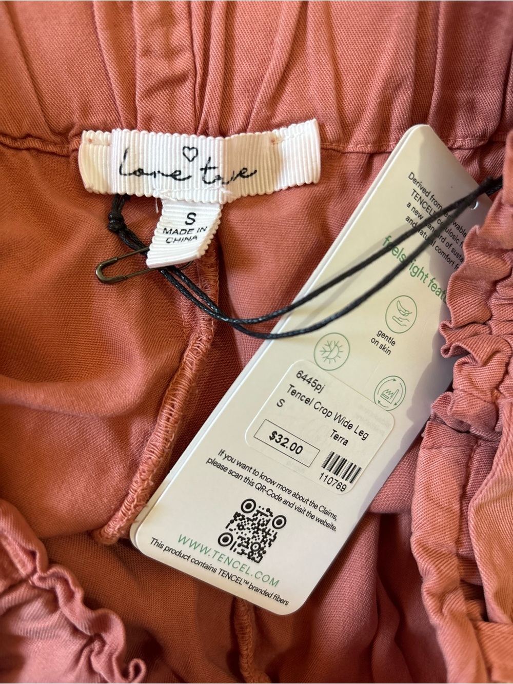 NWT Love Tree Crop Wide Leg Pants - Picture 5 of 5